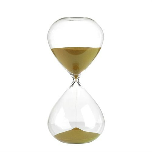 Pols Potten + Zandloper medium, goud